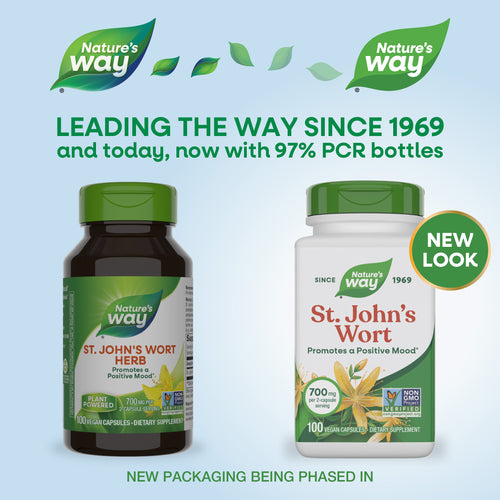 Nature's Way® | St. John's Wort Herb - package updates old to new Sku:17300