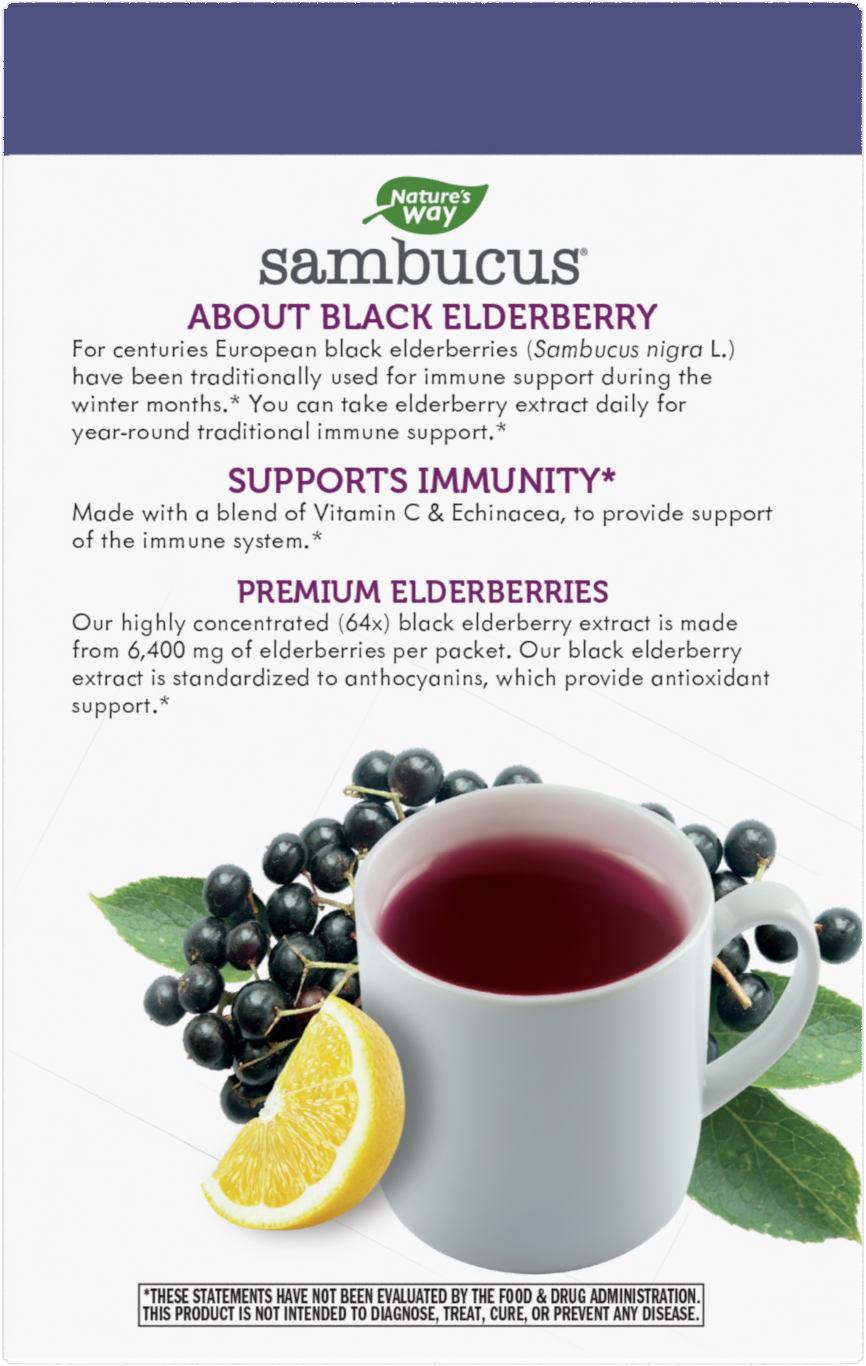 <{%MAIN2_12087%}>Nature's Way® | Sambucus Hot Drink - back of pack