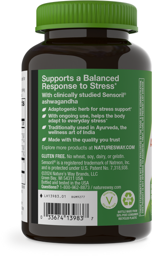 Nature's Way® | Ashwagandha Gummies - left side of pack Sku:13983