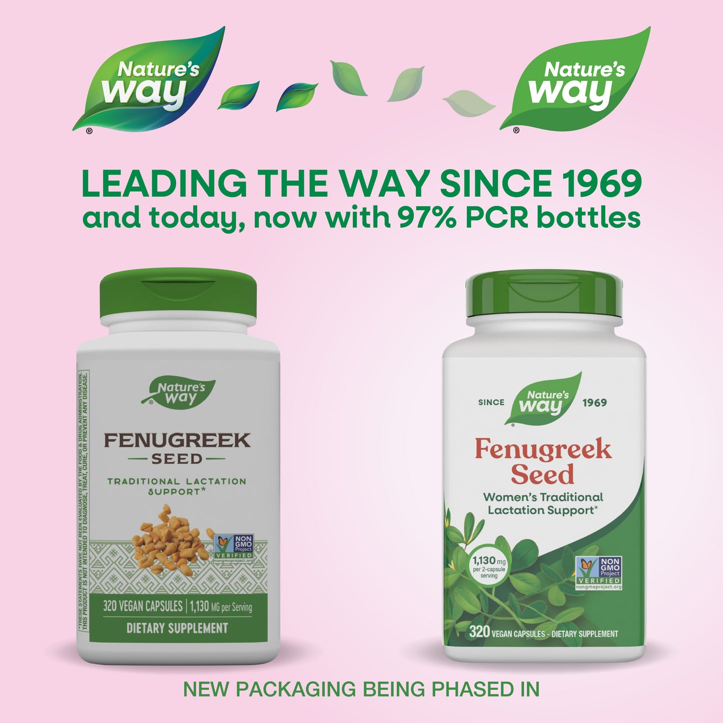 <{%MAIN17_11924%}>Nature's Way® | Fenugreek Seed - package updates old to new