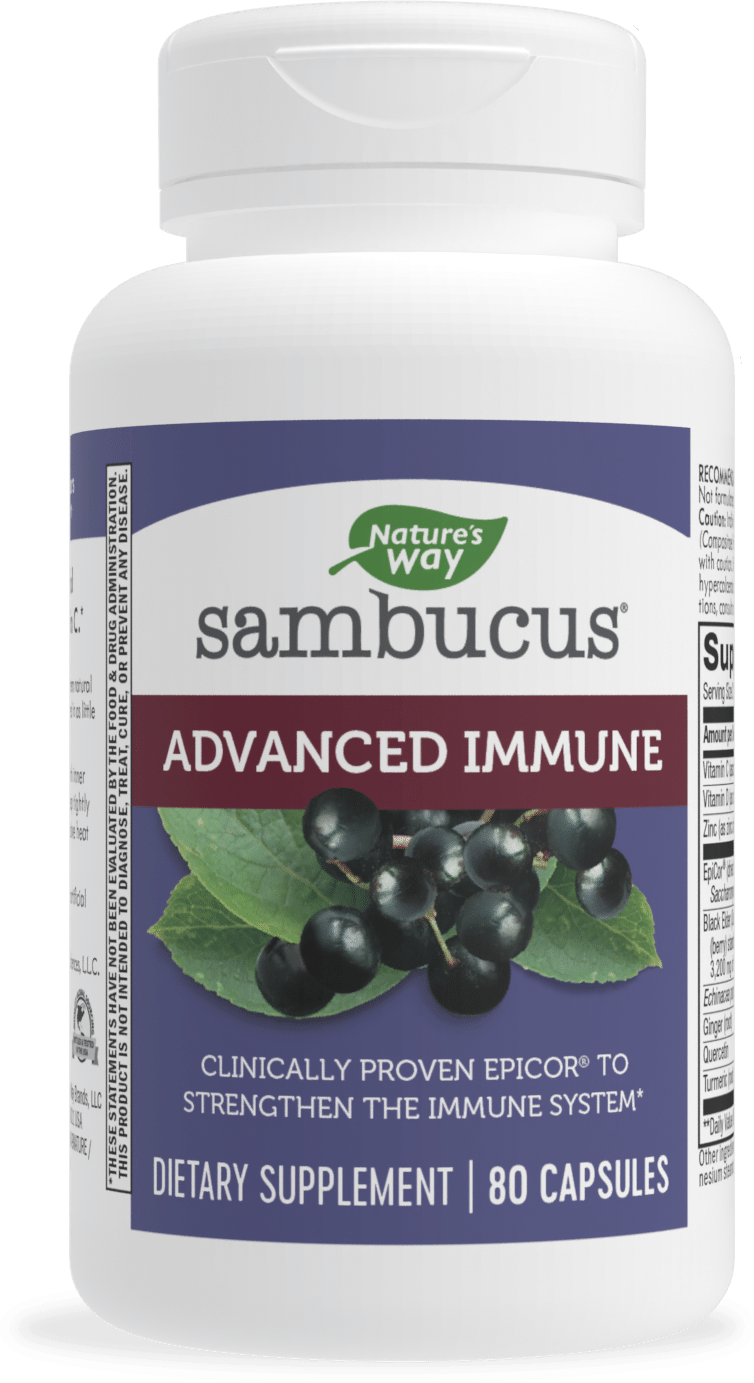 <{%PRIMARY_14040%}>Nature's Way® | Sambucus Advanced Immune-Last Chance1, 80 capsules