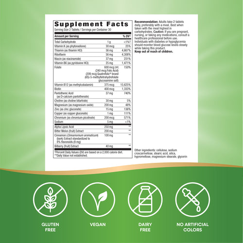 Nature's Way® | Blood Sugar Manager Tablets Sku:04906