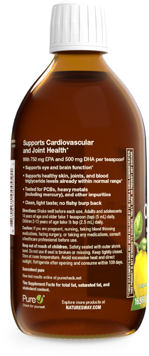 Nature's Way® | Fish Oil Omega-3 - left side of pack Sku:10970