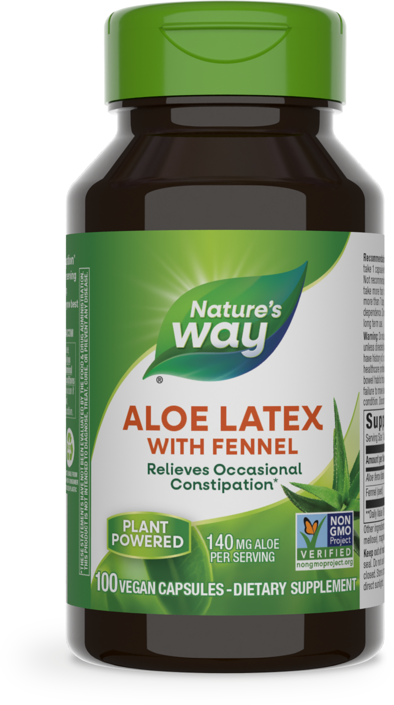 <{%PRIMARY_10150%}>Nature's Way® | Aloe Latex With Fennel, 100 capsules