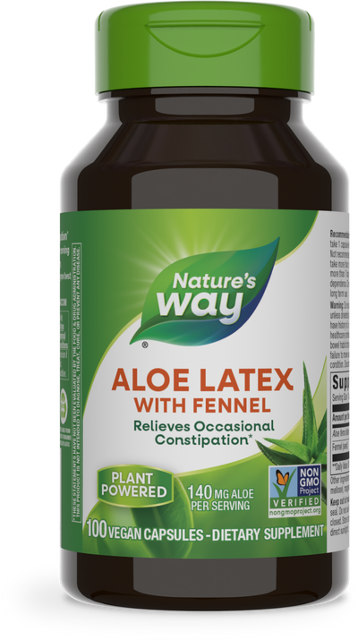 <{%PRIMARY_10150%}>Nature's Way® | Aloe Latex With Fennel, 100 capsules