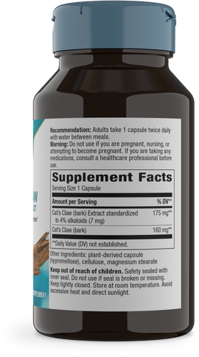 Nature's Way® | Cat's Claw Premium Extract - right side of pack Sku:60700