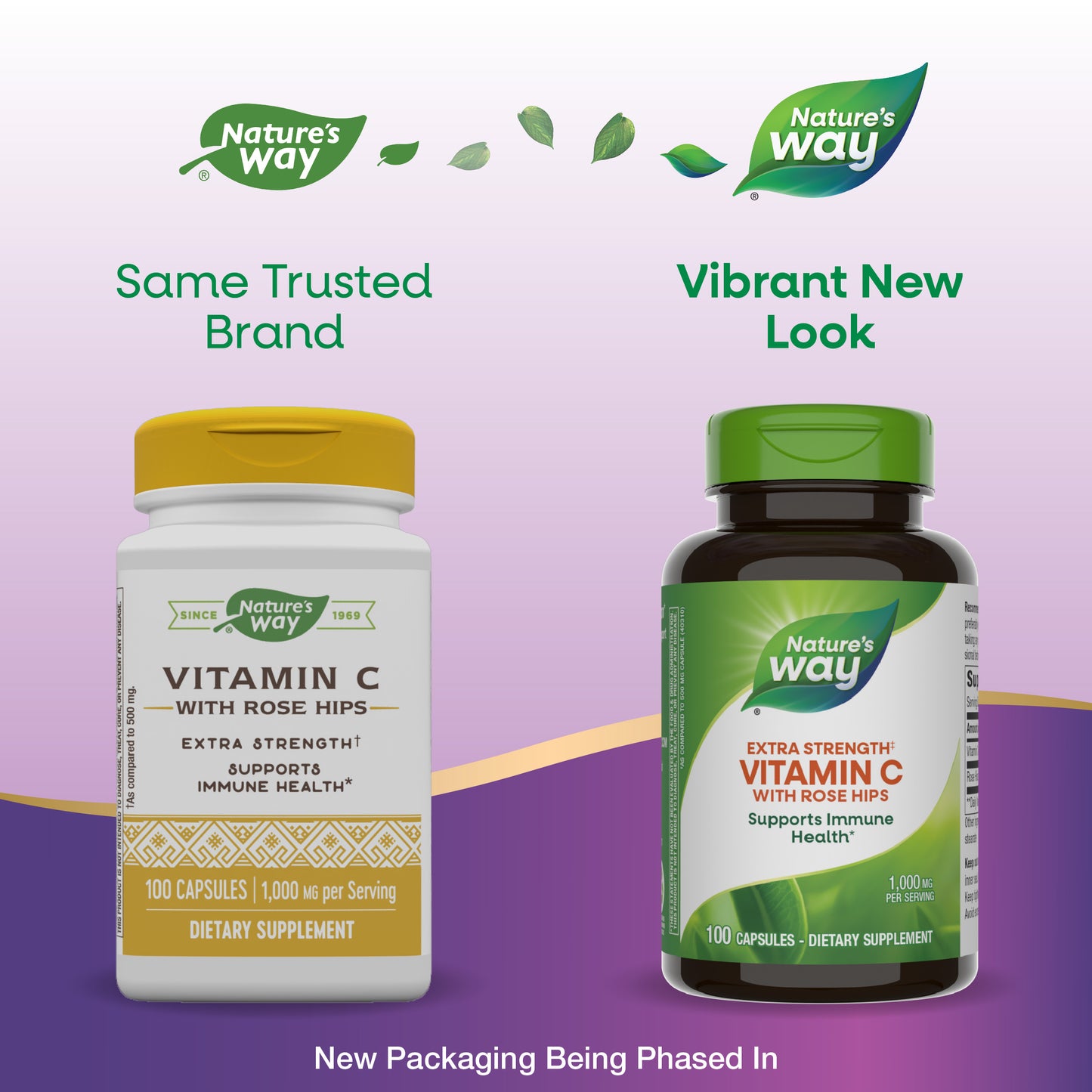 <{%MAIN8_40312%}>Nature's Way® | Vitamin C with Rose Hips Extra Strength - package updates old to new