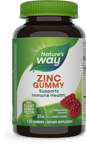 Nature's Way® | Zinc Gummies, 120 gummies, Mixed Berry Sku:13701