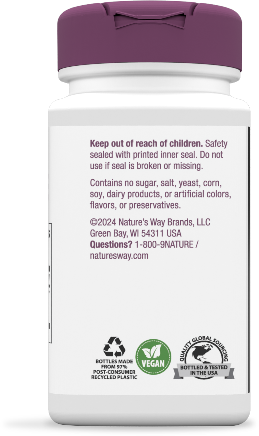 <{%MAIN3_350%}>Nature's Way® | Fenu-Thyme Premium Blend - back of pack