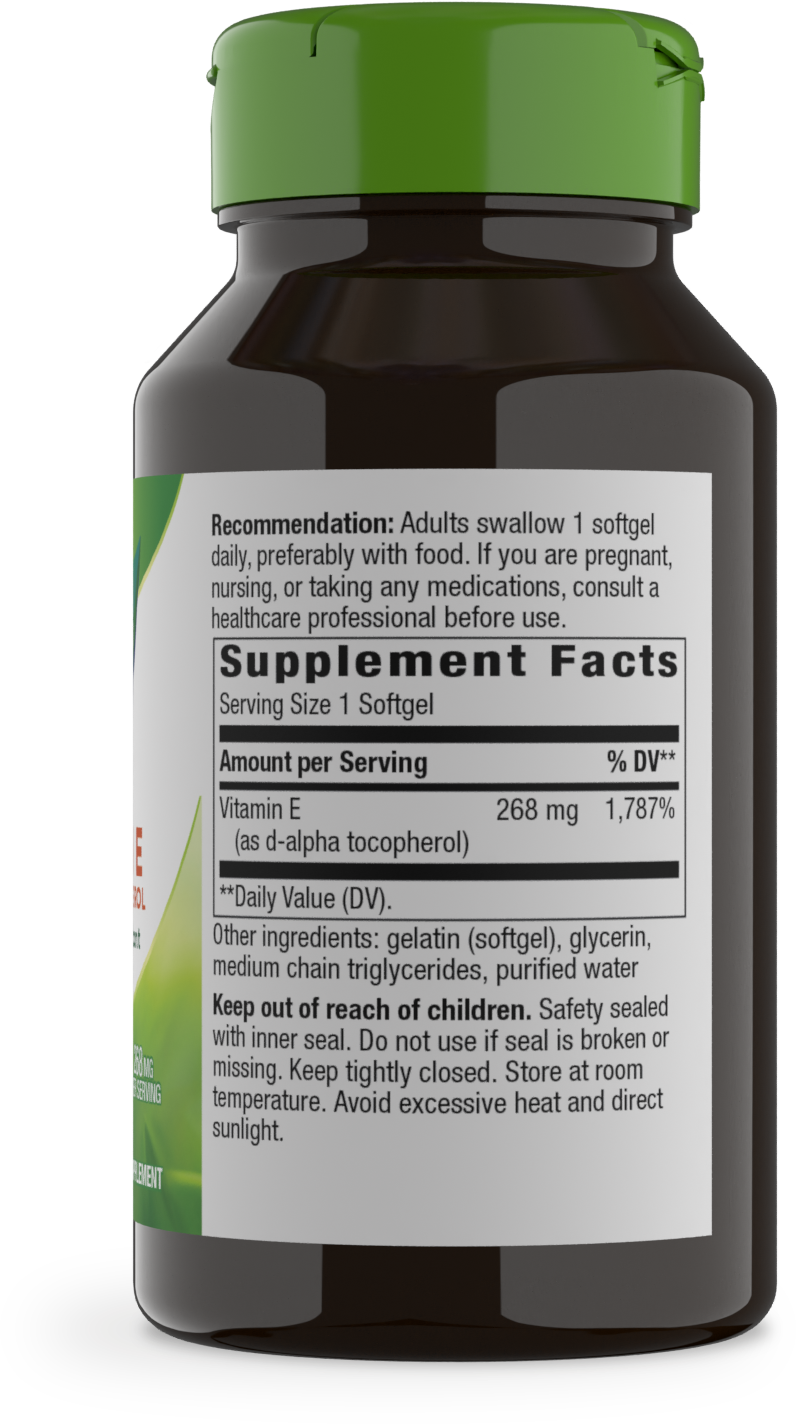 <{%MAIN2_40211%}>Nature's Way® | Vitamin E D-Alpha Tocopherol - right side of pack