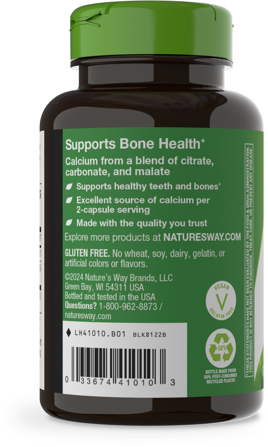 <{%MAIN10_41010%}>Nature's Way® | Calcium Citrate Carbonate & Malate - left side of pack