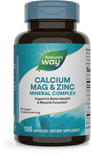 Nature's Way® | Calcium-Magnesium-Zinc, 100 capsules Sku:41410