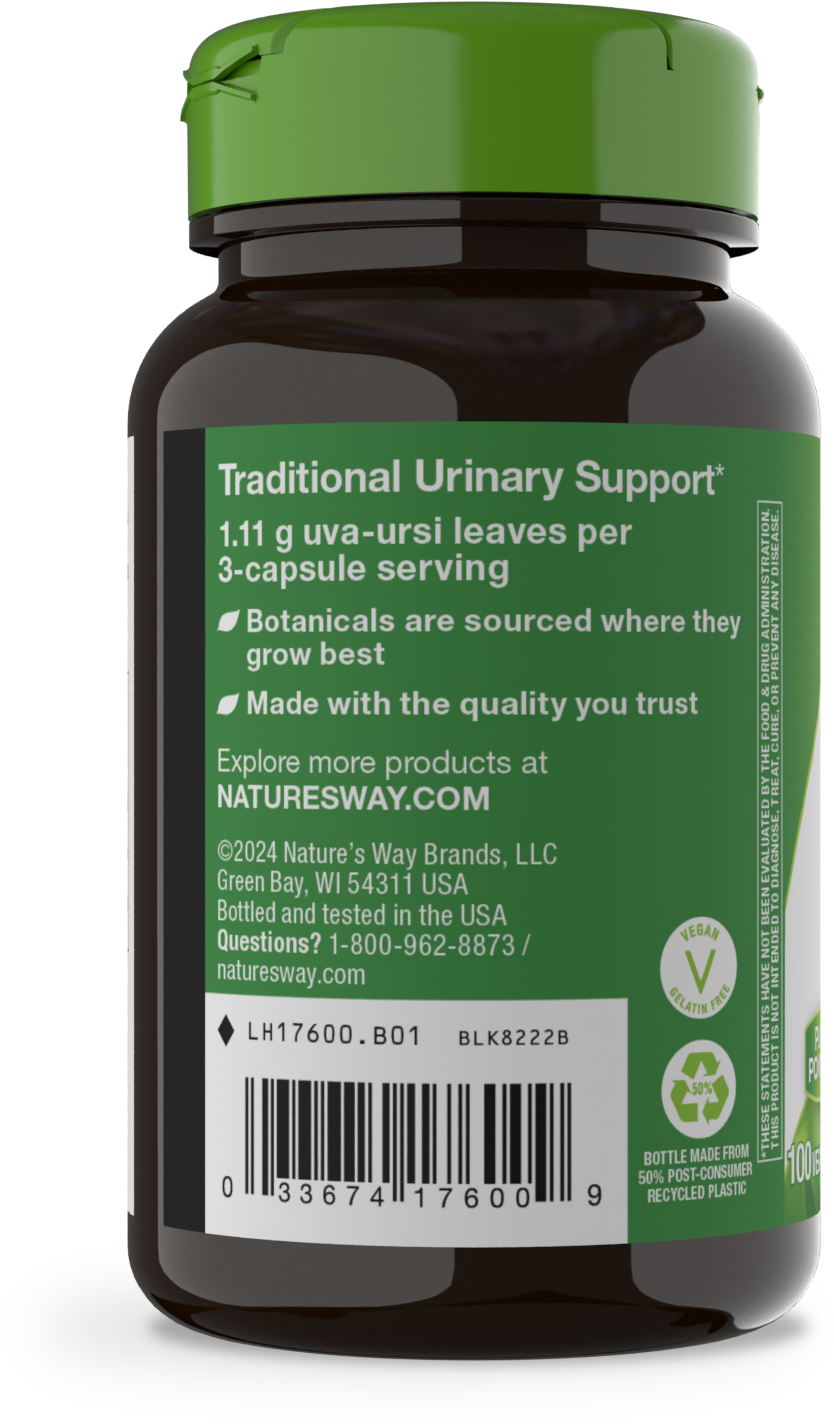 <{%MAIN3_17600%}>Nature's Way® | Uva Ursi Leaves - left side of pack