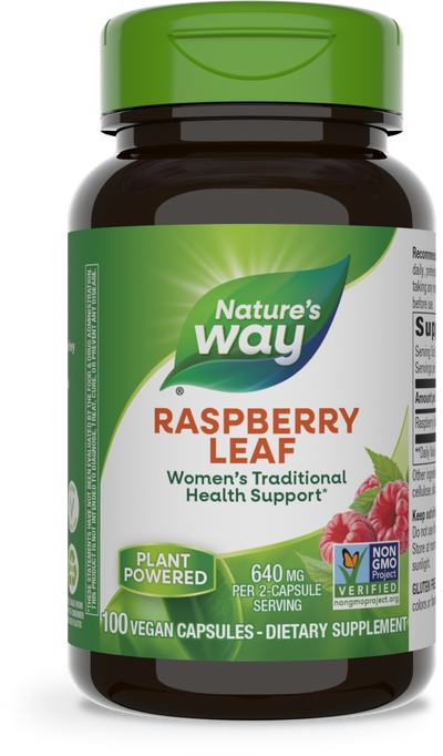 <{%PRIMARY_16100%}>Nature's Way® | Raspberry Leaf, 100 capsules