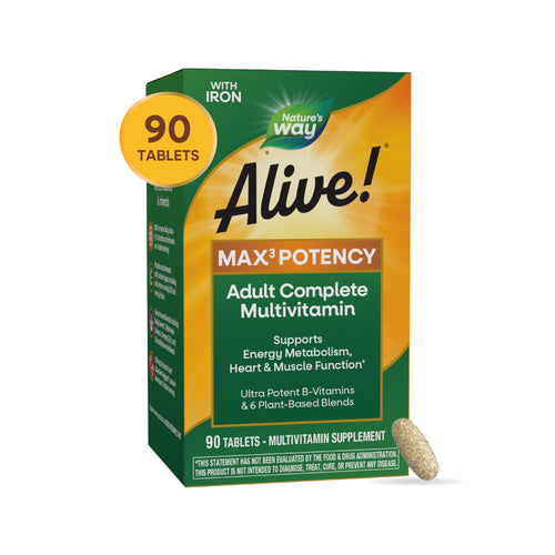 Nature's Way® | Alive! Max3 Potency Adult Complete Multivitamin Sku:14927