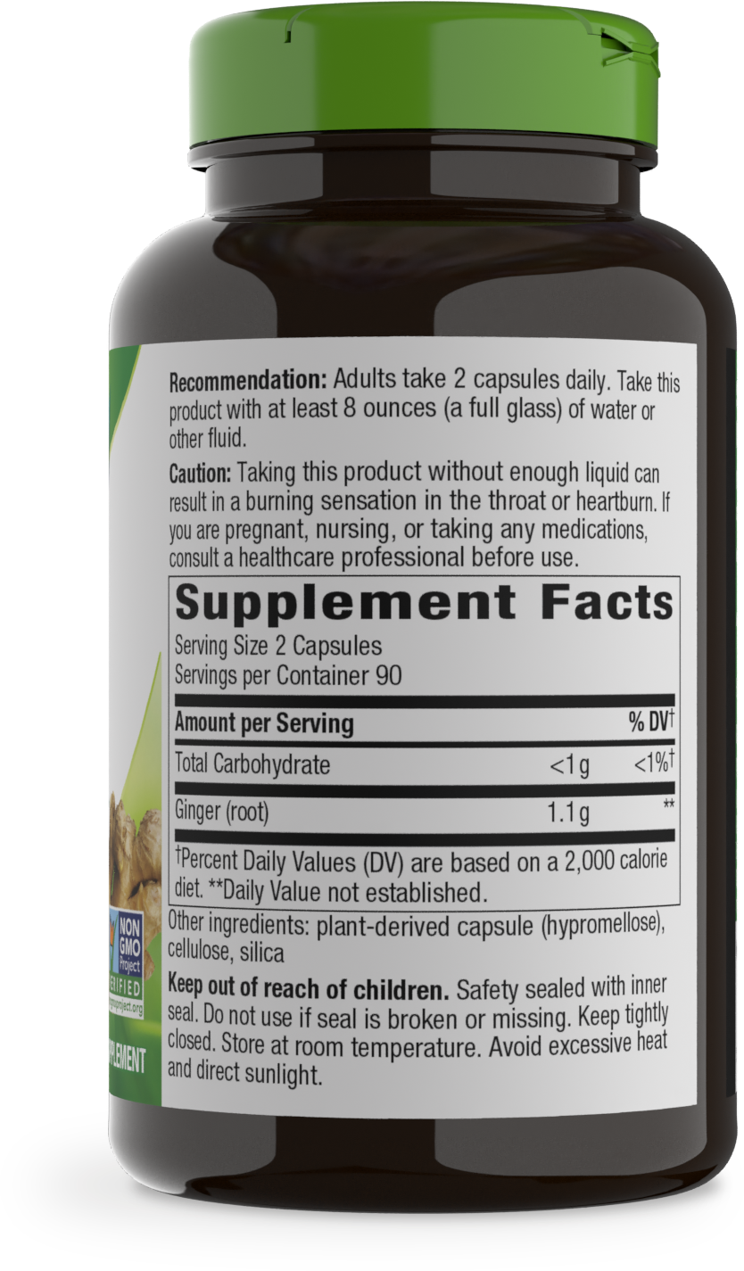 <{%MAIN2_13108%}>Nature's Way® | Ginger Root - right side of pack