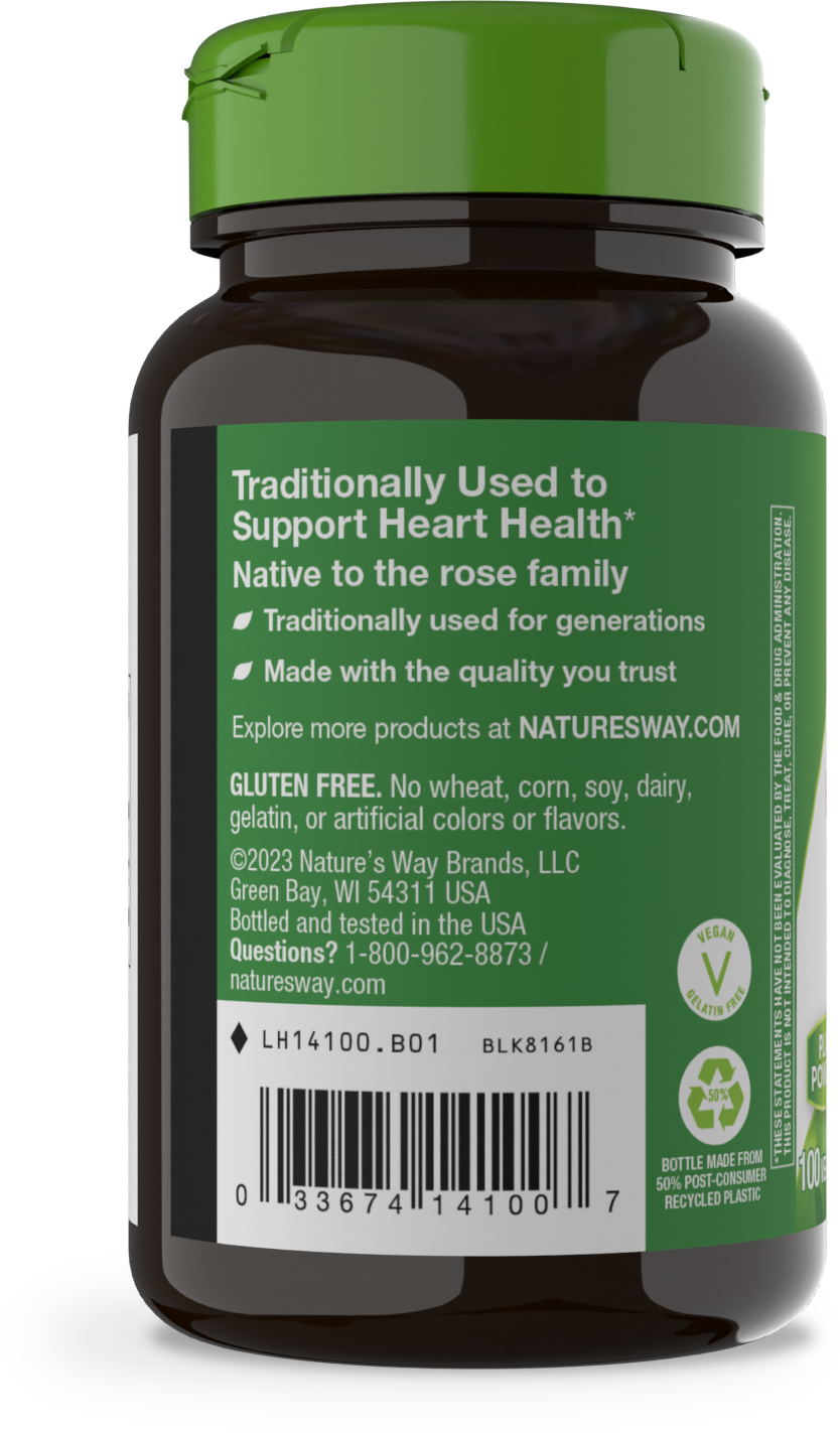 <{%MAIN10_14100%}>Nature's Way® | Hawthorn Berries - left side of pack