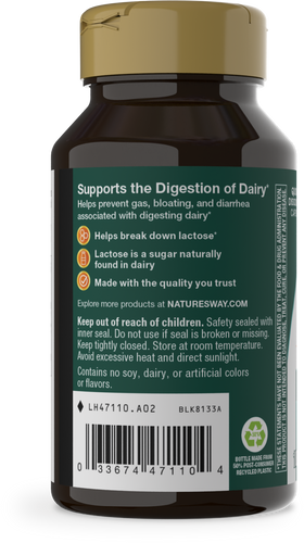 Nature's Way® | Lactose Defense Digestive Enzymes - left side of pack Sku:47110