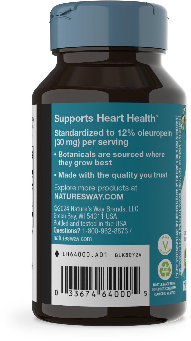<{%MAIN3_64000%}>Nature's Way® | Olive Leaf Premium Extract - left side of pack
