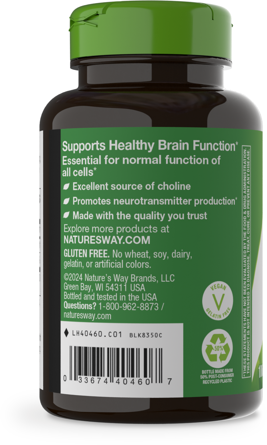 <{%MAIN3_40460%}>Nature's Way® | Choline - left side of pack