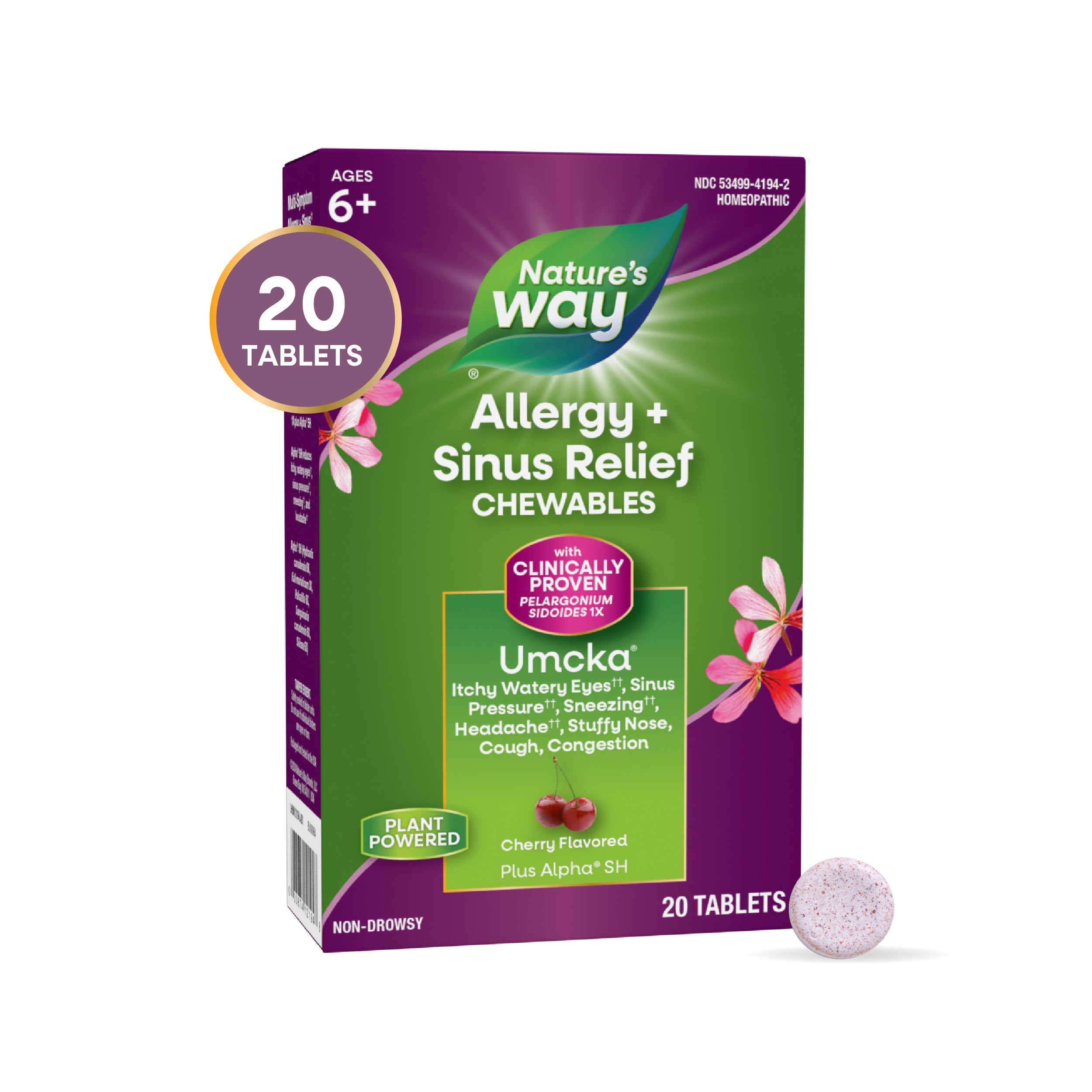 Umcka® Allergy+Sinus Chewables | Nature's Way®