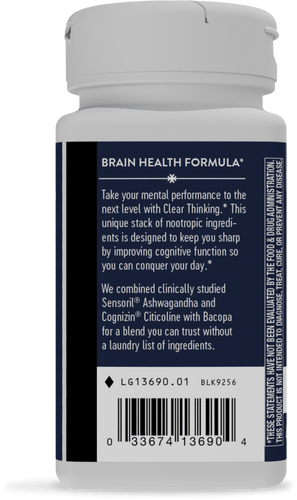 Nature's Way® | Clear Thinking - left side of pack Sku:13690