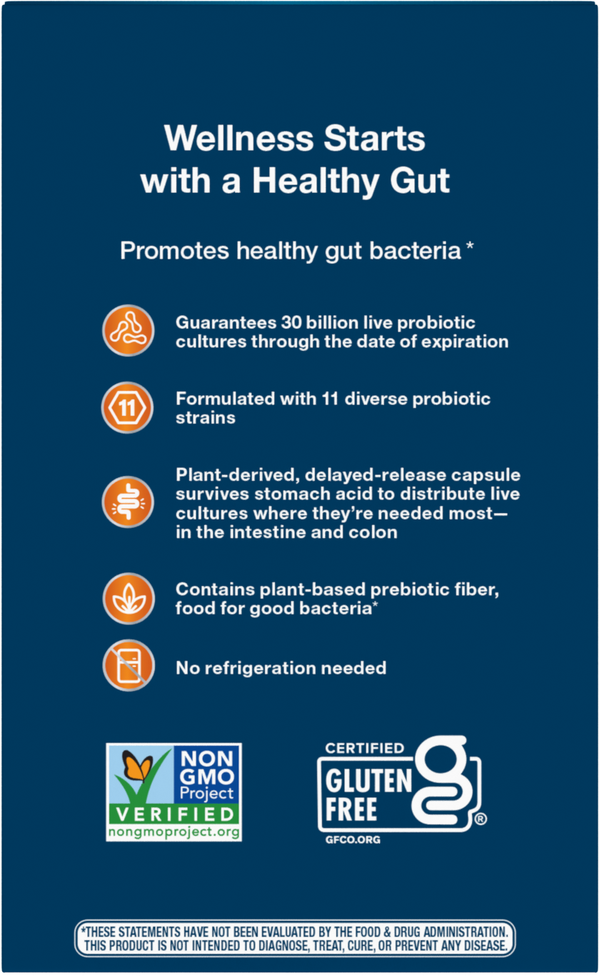 <{%MAIN3_10293%}>Nature's Way® | Fortify 30 Billion Daily Probiotic Adults 50+ - back of pack