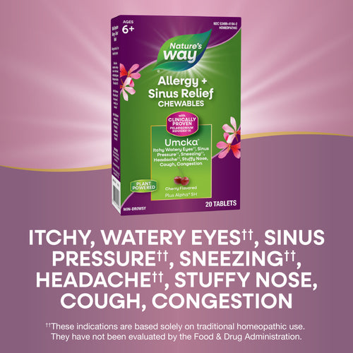 Nature's Way® | Umcka Allergy+Sinus Chewables Sku:12194