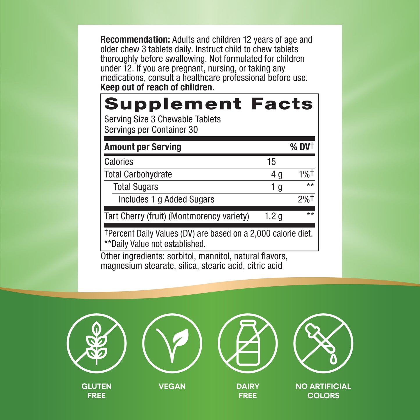 <{%MAIN6_15831%}>Nature's Way® | Tart Cherry Ultra Chewables