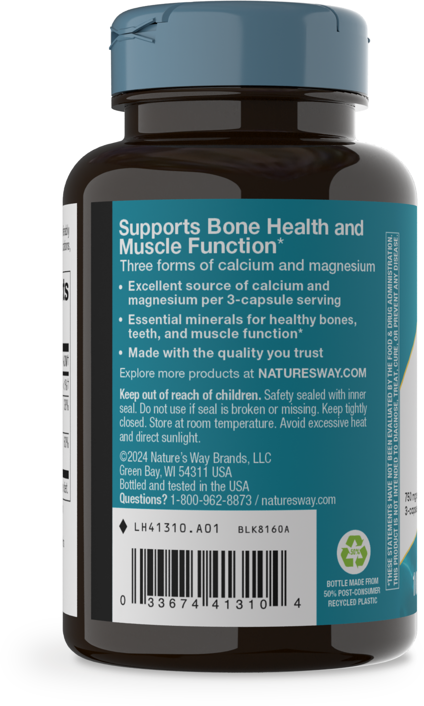 <{%MAIN10_41310%}>Nature's Way® | Calcium & Magnesium - left side of pack