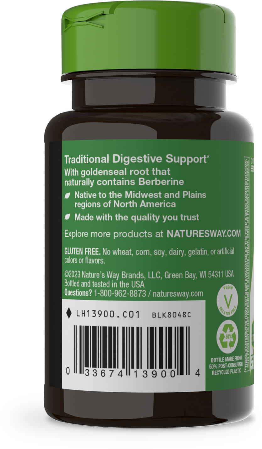 <{%MAIN3_13900%}>Nature's Way® | Goldenseal Root - left side of pack