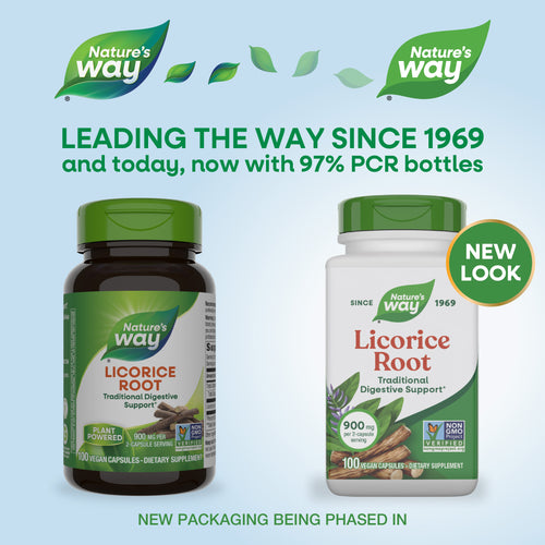 Nature's Way® | Licorice Root - package updates old to new Sku:14600