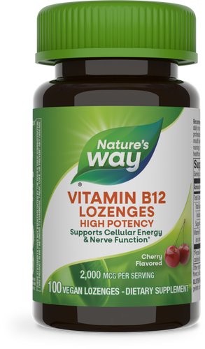 Nature's Way® | Vitamin B12 Lozenges High Potency, 100 lozenges, Cherry Sku:40440