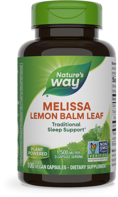 <{%PRIMARY_14650%}>Nature's Way® | Melissa-Lemon Balm Leaf, 100 capsules