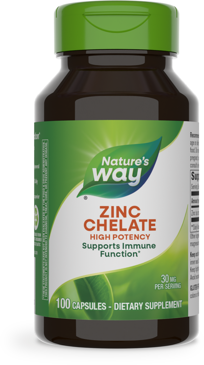 <{%PRIMARY_41091%}>Nature's Way® | Zinc Chelate, 100 capsules