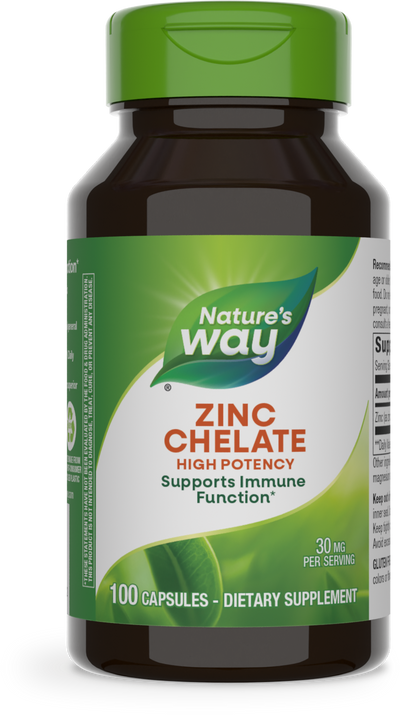 <{%PRIMARY_41091%}>Nature's Way® | Zinc Chelate, 100 capsules
