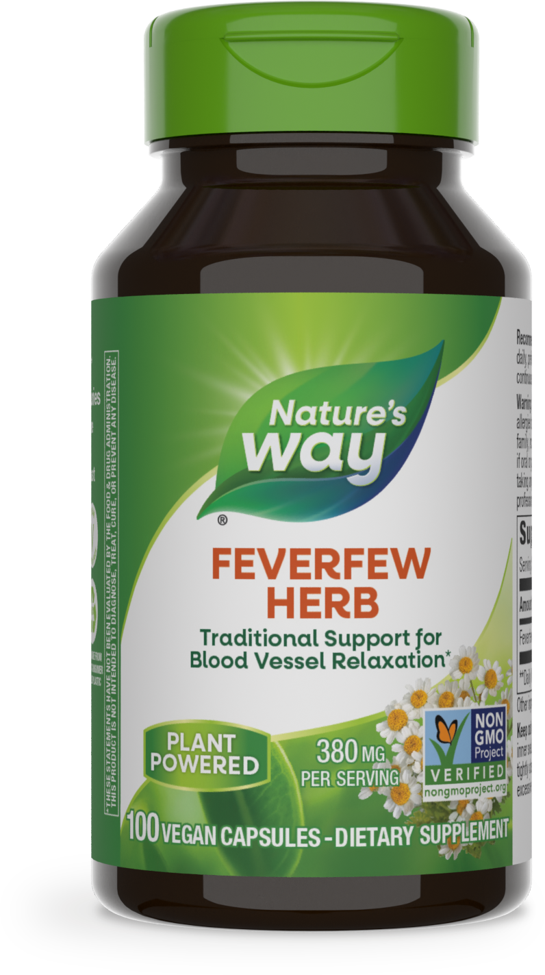 <{%PRIMARY_12850%}>Nature's Way® | Feverfew Herb, 100 capsules