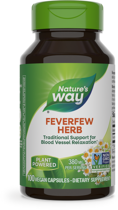 <{%PRIMARY_12850%}>Nature's Way® | Feverfew Herb, 100 capsules