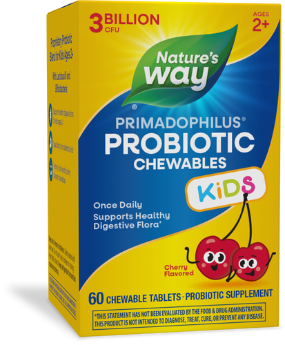Nature's Way® | Primadophilus Kids Probiotic, 60 chewables, Cherry Sku:11035