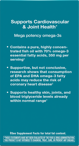 Nature's Way® | Super Fisol Fish Oil - back of pack Sku:15518