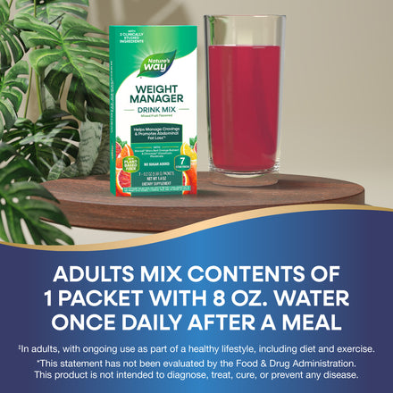 Weight Manager Drink Mix Supplement Facts