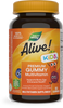 Nature's Way® | Alive! Premium Kids Gummy Multivitamin, 90 gummies, Cherry, Orange & Grape Sku:15789