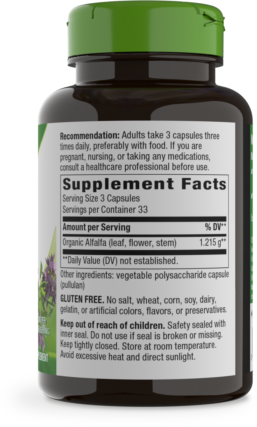 <{%MAIN2_10100%}>Nature's Way® | Alfalfa - right side of pack