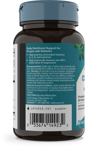 Nature's Way® | Completia Diabetic - left side of pack Sku:14923