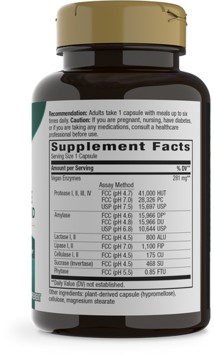 Nature's Way® | CompleteGest - right side of pack Sku:02440