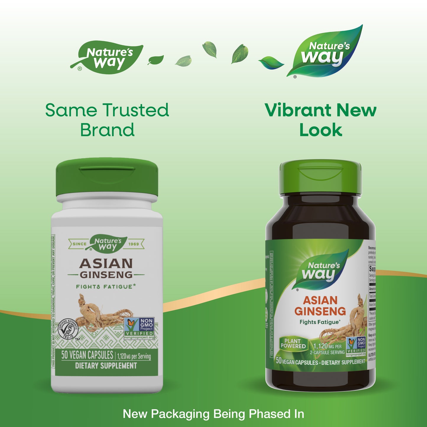 <{%MAIN1_13400%}>Nature's Way® | Asian Ginseng - package updates old to new