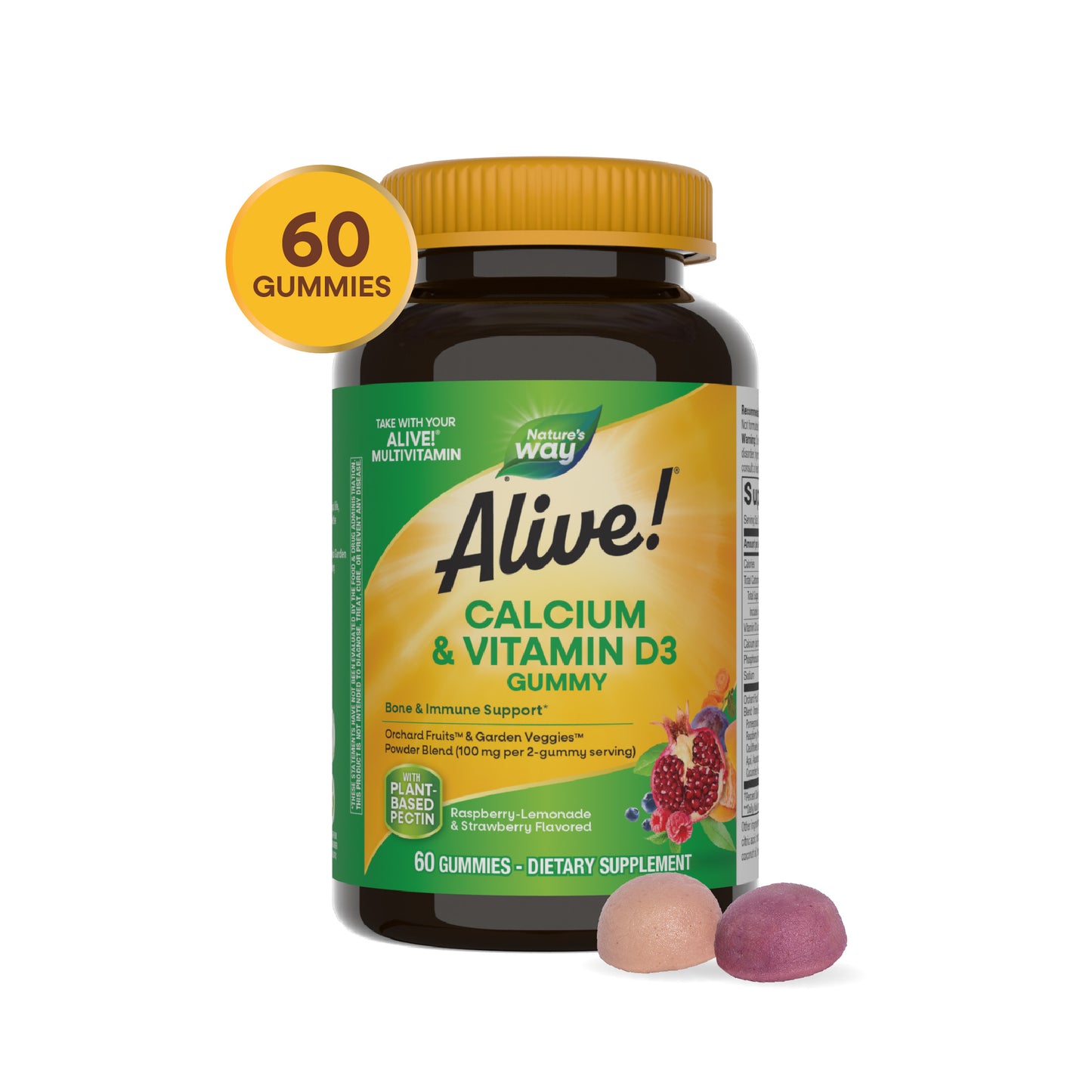 <{%MAIN7_10255%}>Nature's Way® | Alive! Calcium & Vitamin D3 Gummies