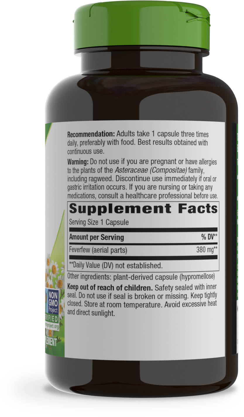 <{%MAIN2_12808%}>Nature's Way® | Feverfew Herb - right side of pack