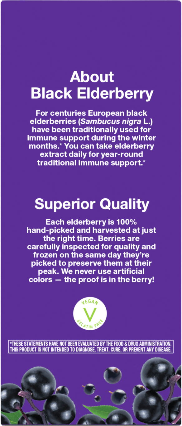 <{%MAIN3_15797%}>Nature's Way® | Sambucus Organic Immune Syrup for Kids - back of pack