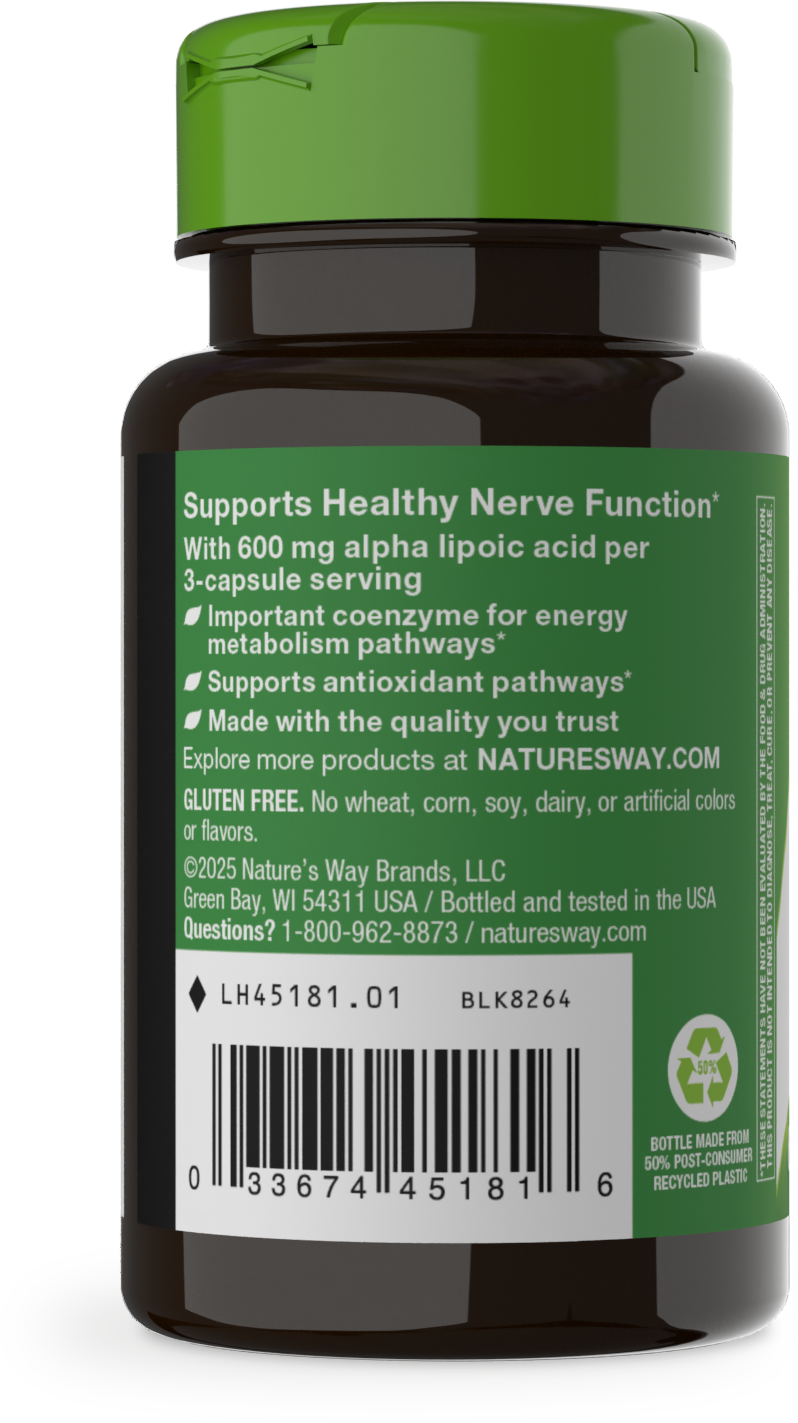 <{%MAIN3_45181%}>Nature's Way® | Alpha Lipoic Acid - left side of pack